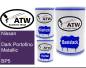Preview: Nissan, Dark Portofino Metallic, BP5: 500ml Lackdose + 500ml Klarlack + 250ml Härter - Set, von ATW Autoteile West.